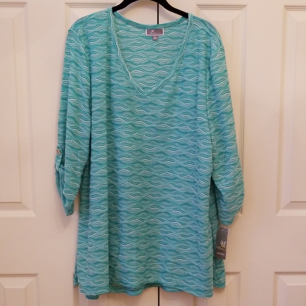 JM Collection Cafe length Sleeve top